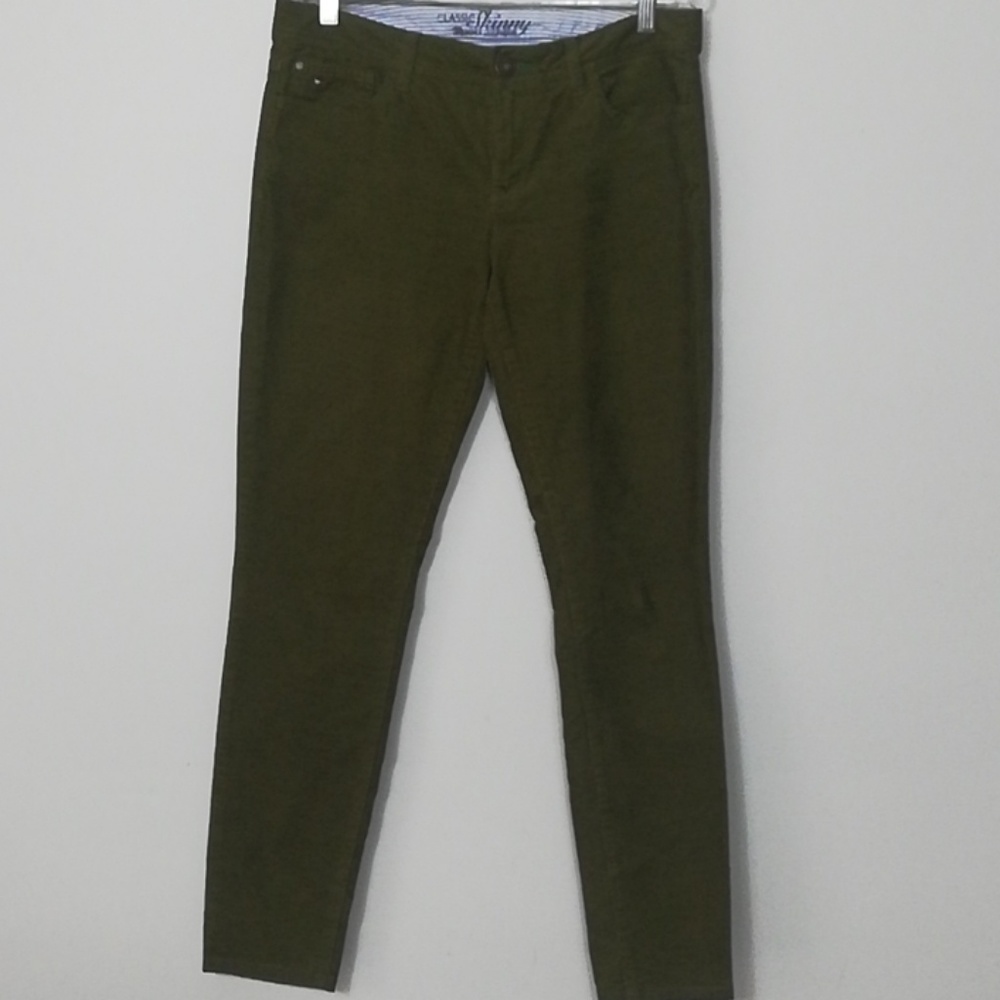 Tommy Hilfiger Classic Green Corduroy Pants